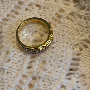 Wedding band size 10 18k gold electroplated